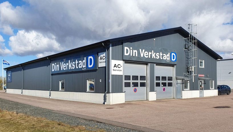 Däckservice i Ängelholm exteriör